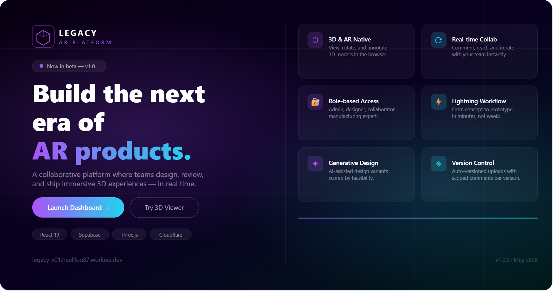 Legacy AR Platform